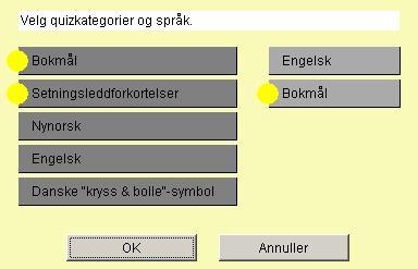 skjermbilde av quiz