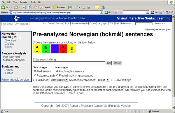 bilde av pre-analyzed setninger