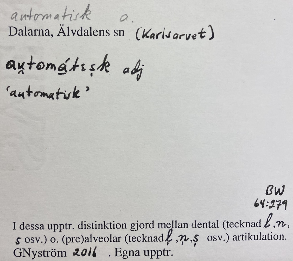 automatisk