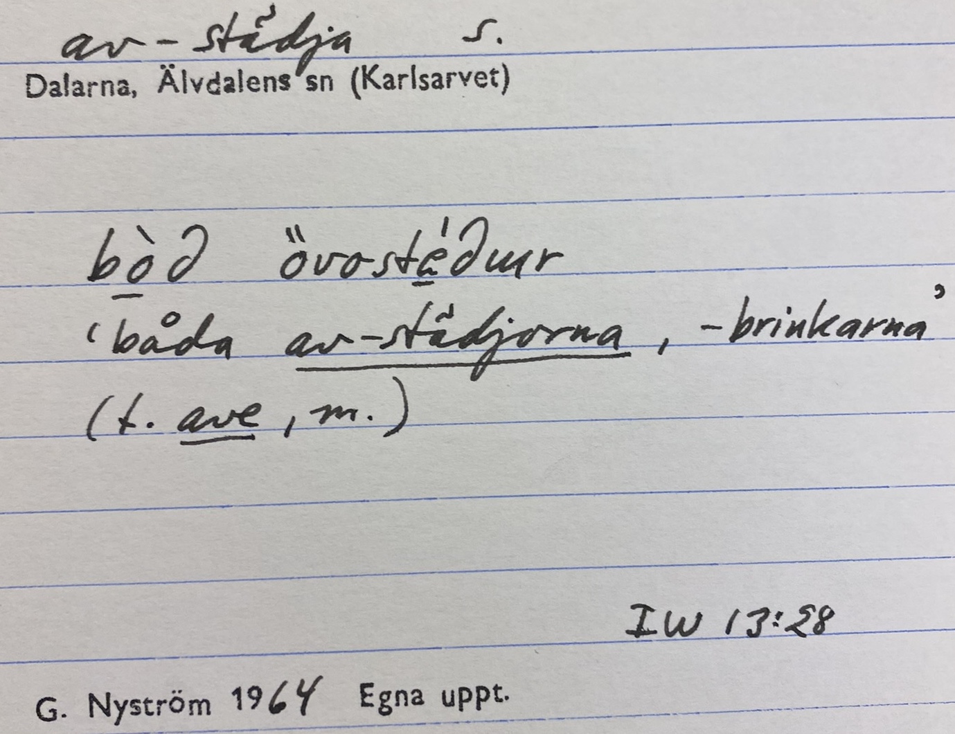 av-städja
