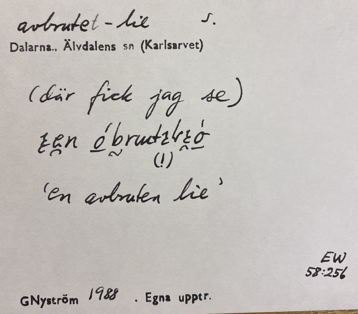 avbrutet-lie