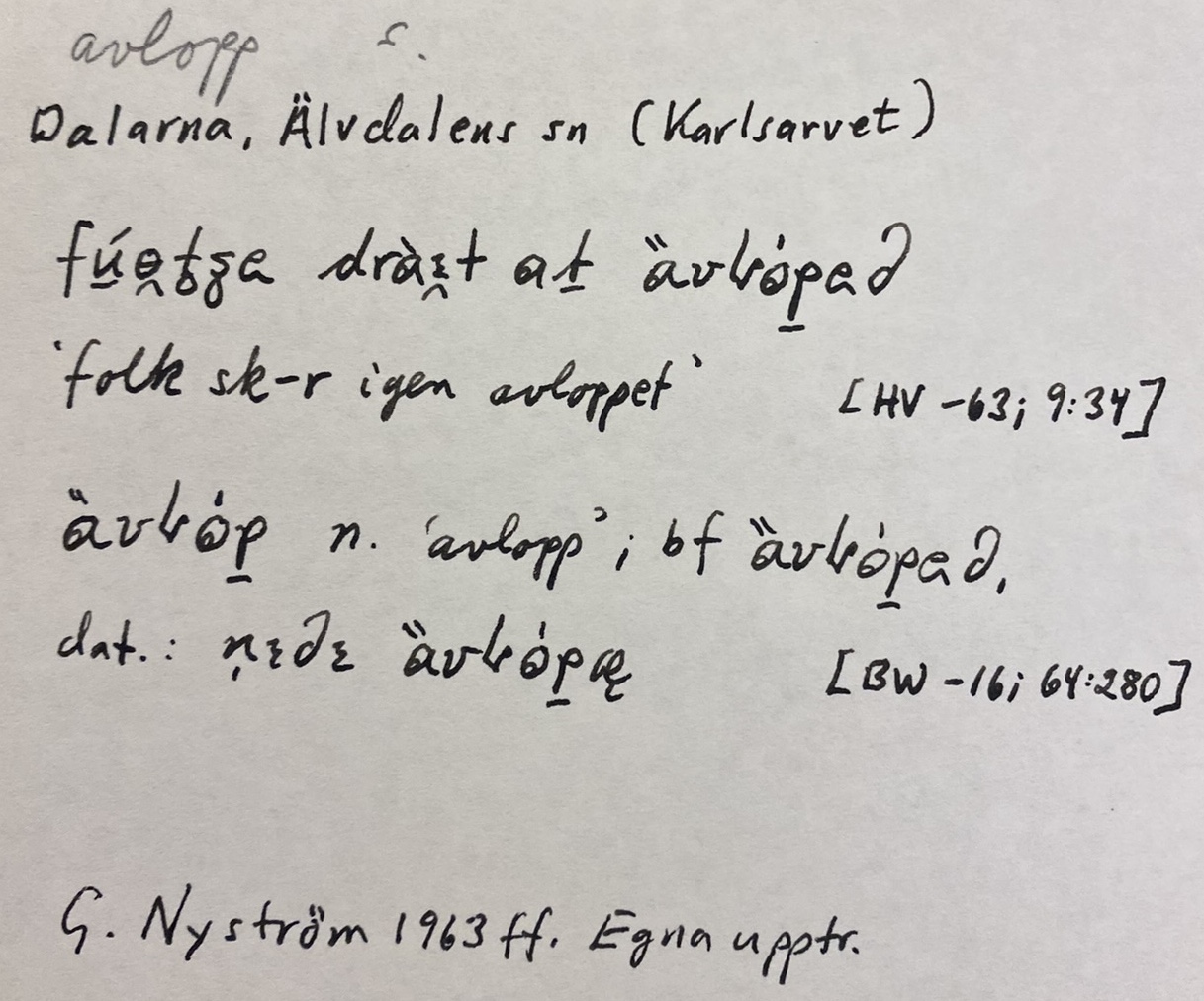 avlopp