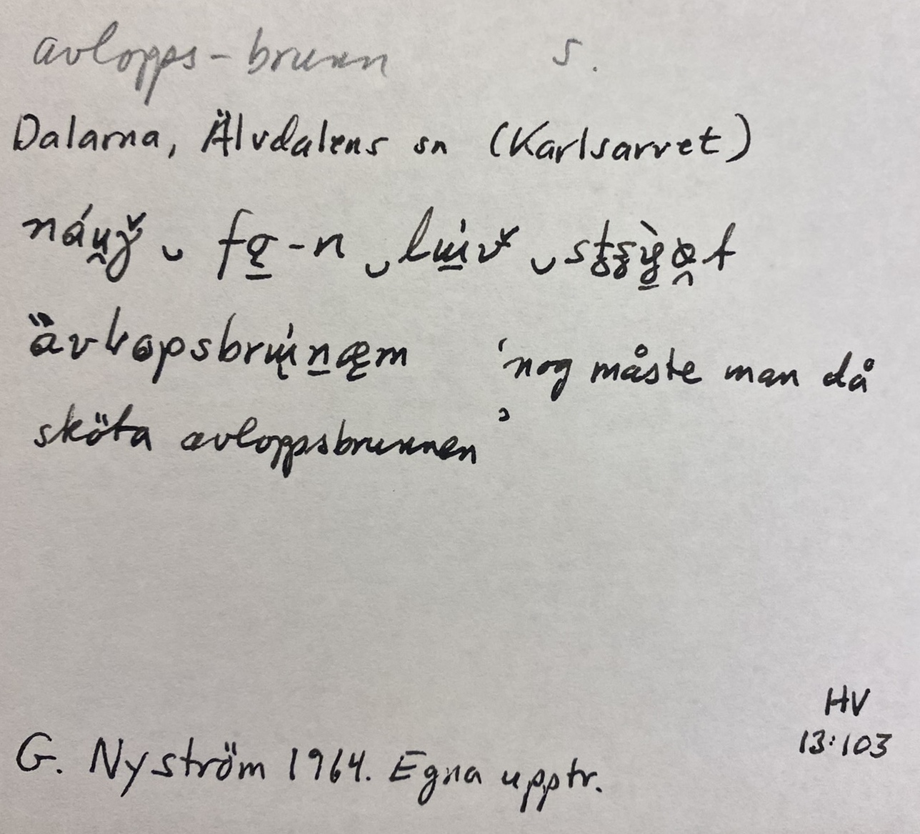 avlopps-brunn