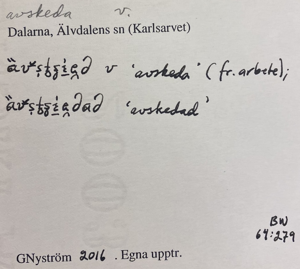 avskeda