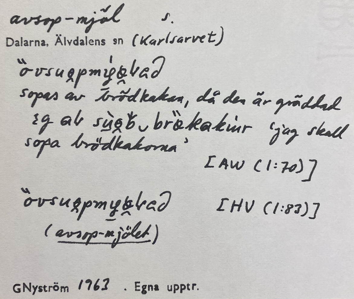 avsop-mjöl