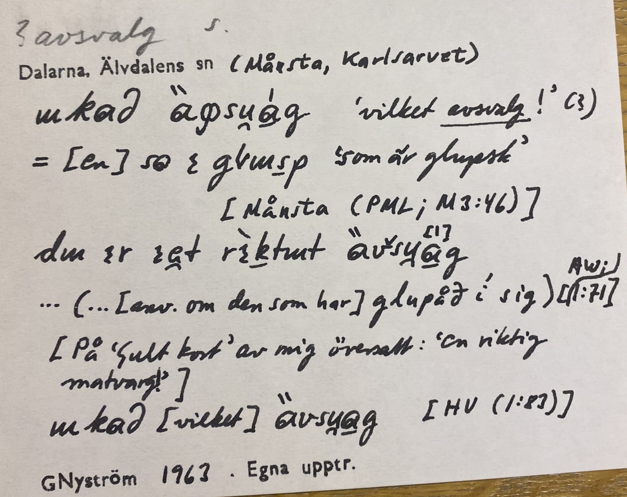 avsvalg