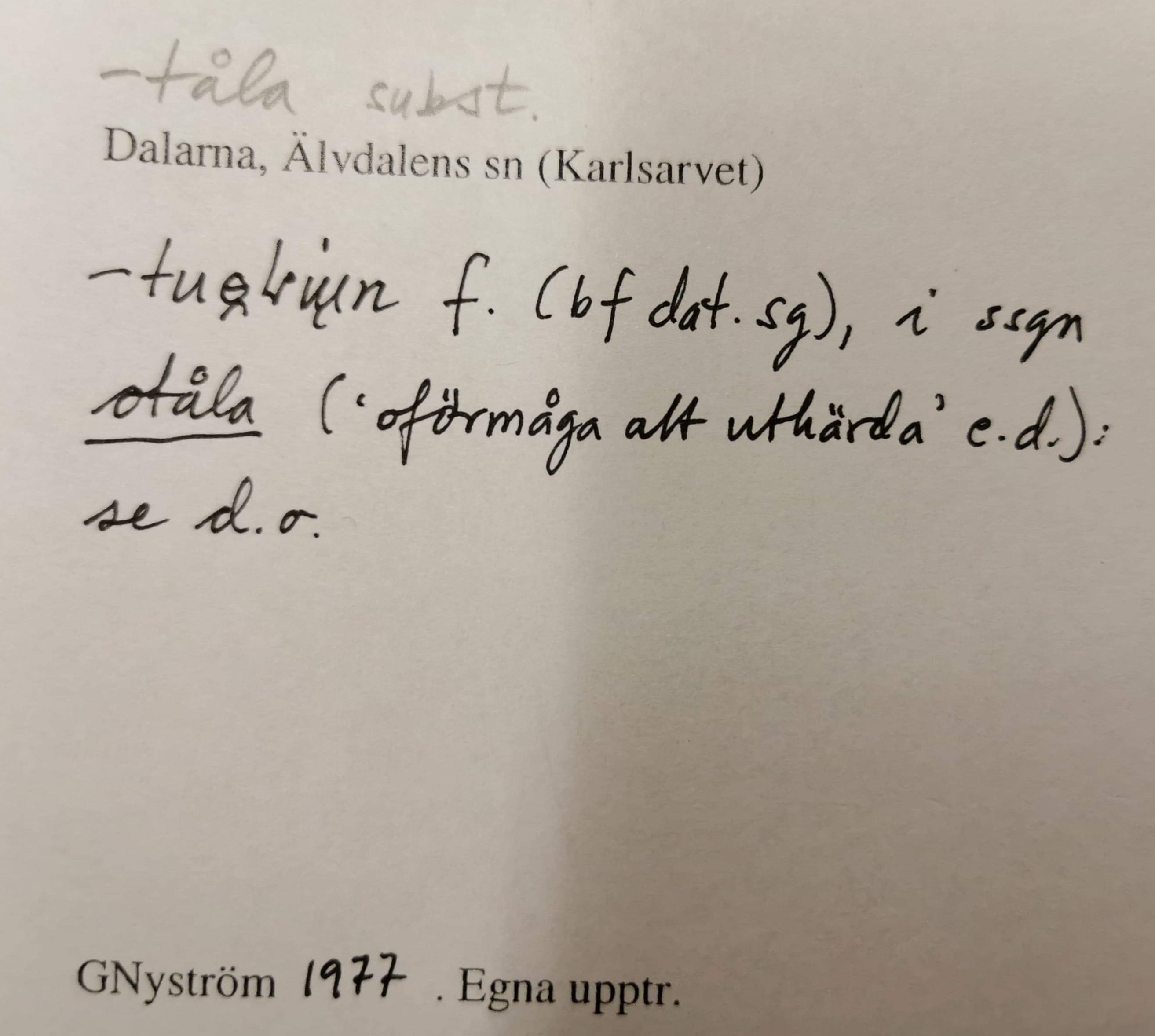 -tåla
