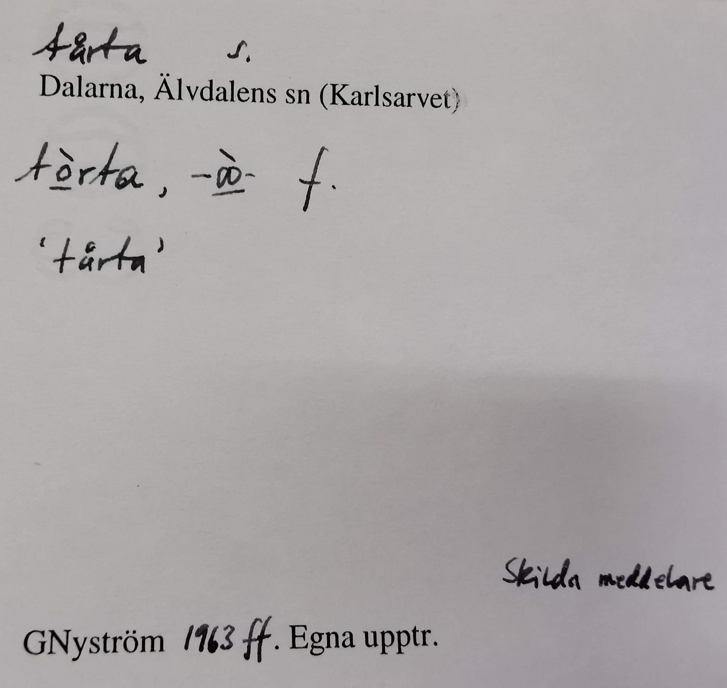 tårta