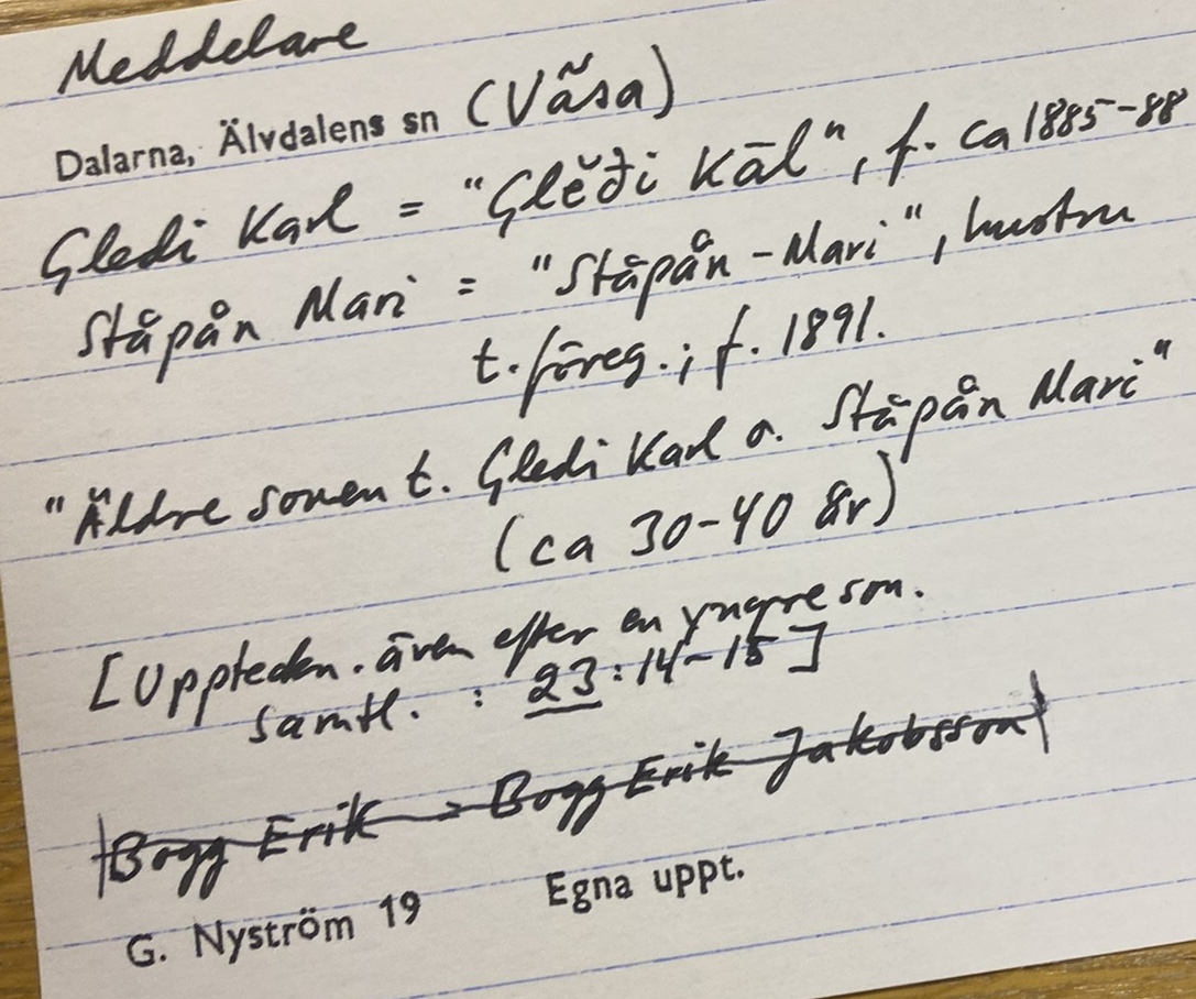äldre sonen t gledi karl o ståpån mari