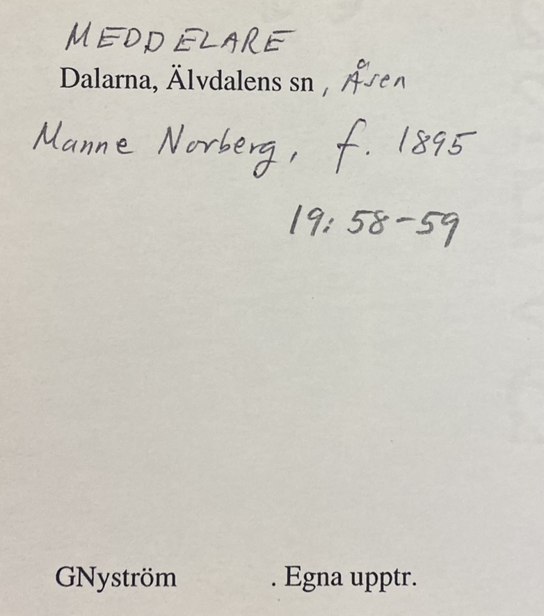 manne norberg