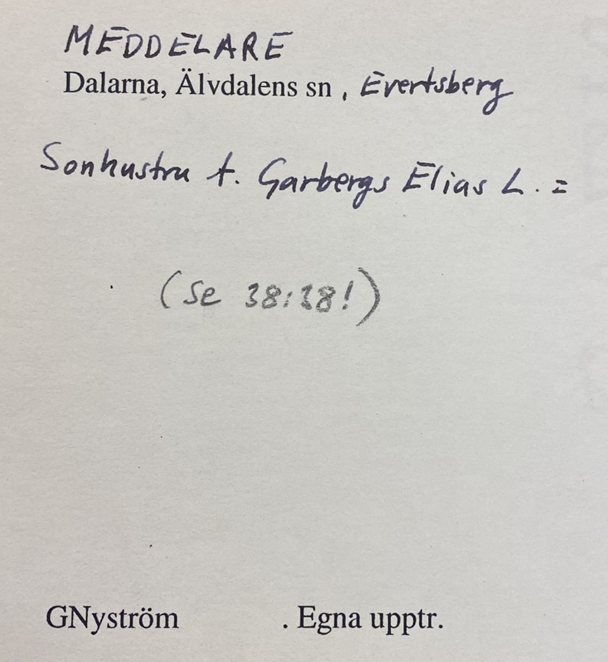 sonhustru t garbergs elias l