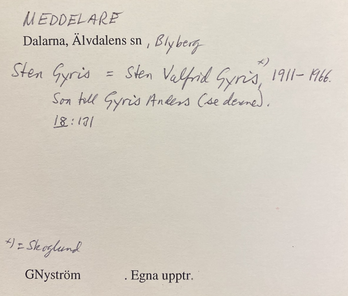 sten gyris